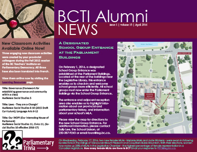 BCTI Alumni News - April 2016