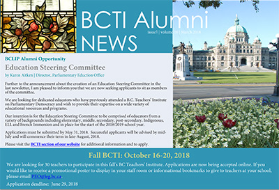BCTI Alumni News - March 2018