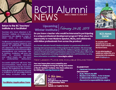 BCTI Alumni News - November 2014