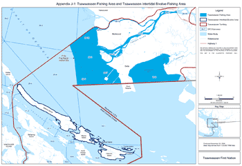 Appendix J-1: Tsawwassen Fishing Area and Tsawwassen Intertidal Bivalve Fishing Area