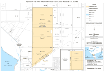 Appendix C-1-3: Detail of Former Provincial Crown Lands Parcels 5, 6, 7, 8 and 9
