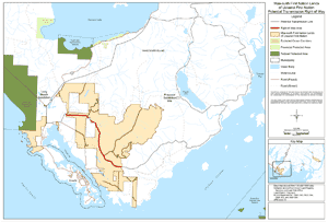 Appendix E-10, Part 3: Maa-nulth First Nation Lands of Ucluelet First Nation – Potential Transmission Right of Way Plan 3