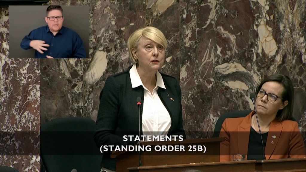 MLA and Official Government Whip Janet Routledge