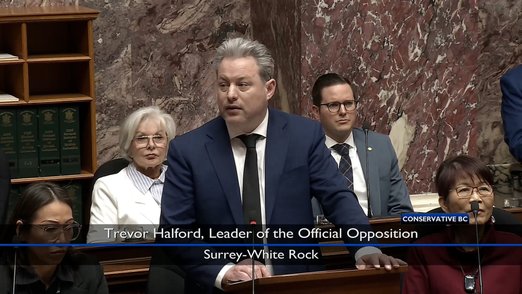 MLA and Leader of the Official Opposition Trevor Halford.