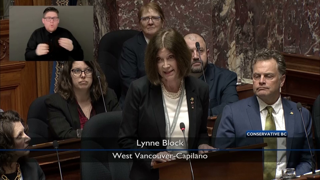 MLA Block and Minister Beare in Question Period, 2025