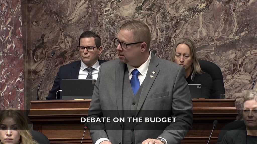 MLA Davis in Budget Debate, 2025