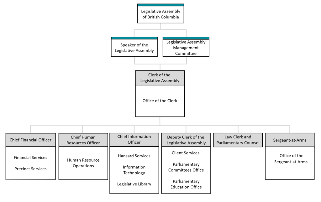 Organizational structure for Organizational Governance and Administration Team